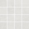 036.635.0108.06613-1 Mosaikfliese aus Feinsteinzeug in Betonoptik Tau Lema White 7x7, 30x30 cm, Weiß