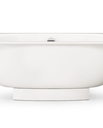 PAA VERSO A Einbau-Badewanne aus Mineralguss 170x75 cm, abgerundete Ecke A, glänzend