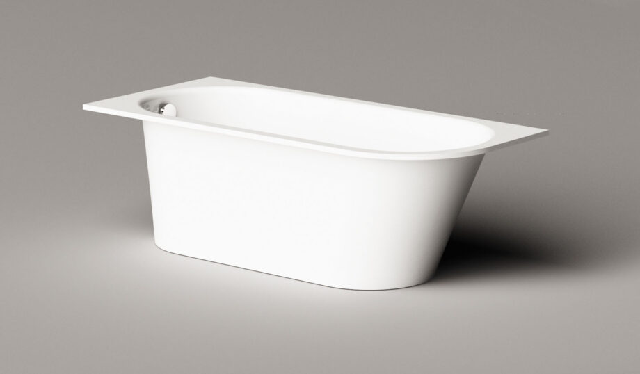 Sisseehitatav kivivann PAA VARIO L B 168×75 cm, ümar nurk B, läikiv kivimass 10 PAA VARIO L B Einbau-Badewanne aus Mineralguss 168x75 cm, abgerundete Ecke B, glänzend – 10