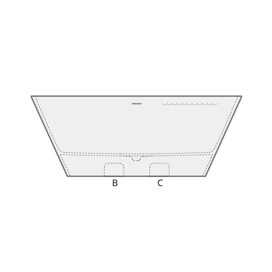 Seinaäärne kivivann PAA DECO WALL 166×81 cm, matt Silkstone 6 Vorwand-Badewanne PAA DECO WALL 166x81 cm, Silkstone – 6