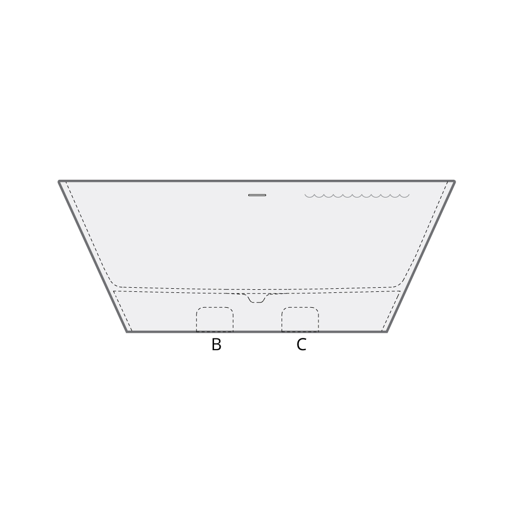 Vorwand-Badewanne PAA DECO WALL 166x81 cm, Silkstone – 6