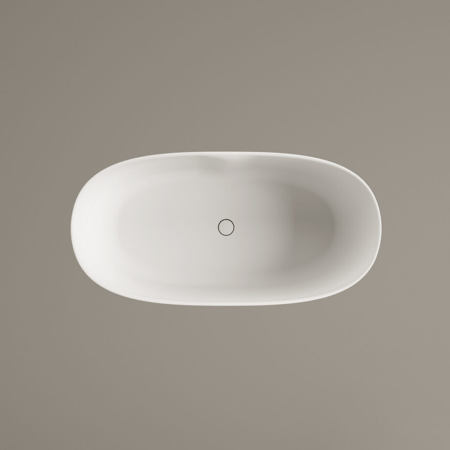 Eraldiseisev kivivann PAA PERLA 145 145×71 cm, matt Silkstone 9 PAA PERLA 145 freistehende Badewanne aus Silkstone 145x71 cm, matt – 9