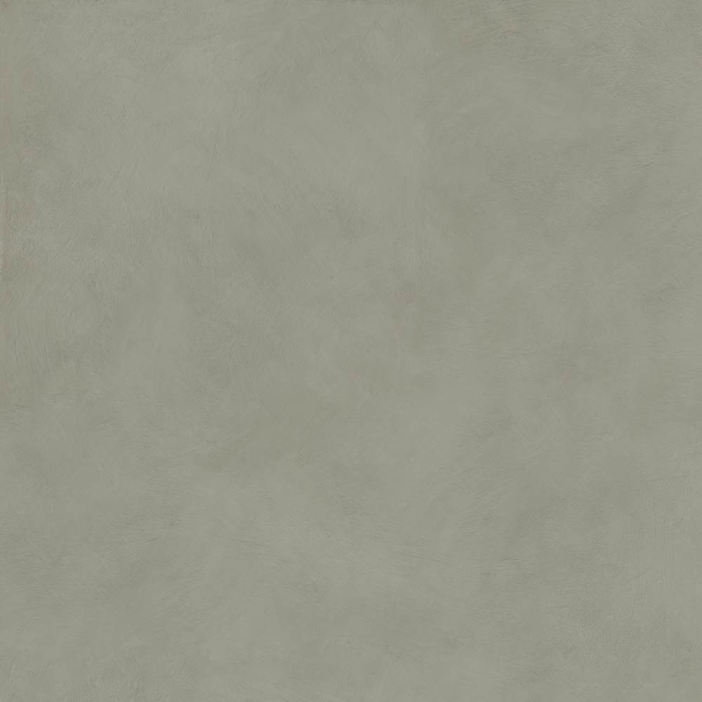 Unifarbene Feinsteinzeug Bodenfliese ABK Alterego Mud, 120x120 cm, 8,5 mm, natur matt, rutschhemmend R10