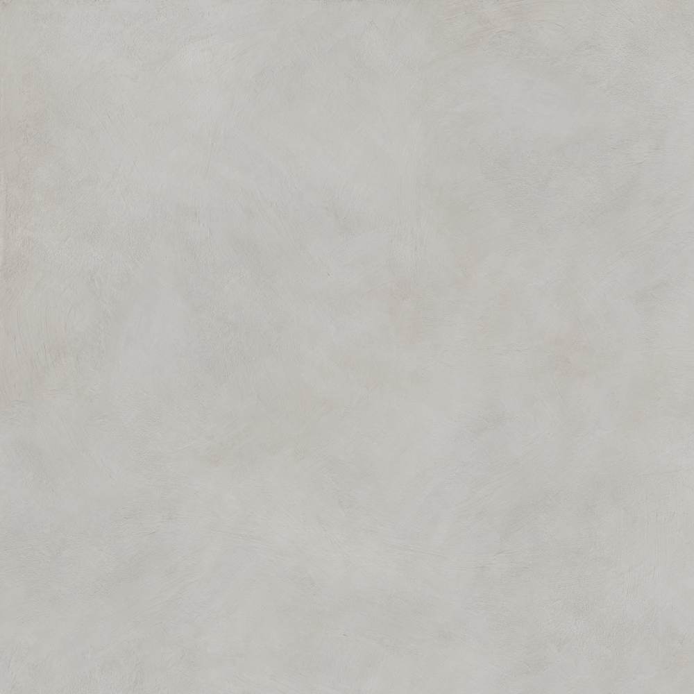Unifarbene Feinsteinzeug Bodenfliese ABK Alterego Ash, 120x120 cm, 8,5 mm, strukturiert, rutschhemmend R11