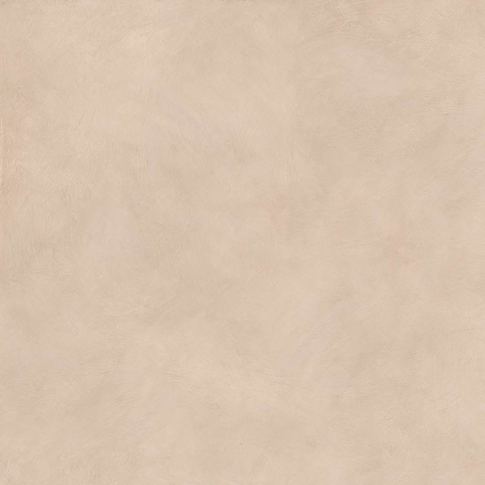Unifarbene Feinsteinzeug Bodenfliese ABK Alterego Cream, 120x120 cm, 8,5 mm, strukturiert, rutschhemmend R11