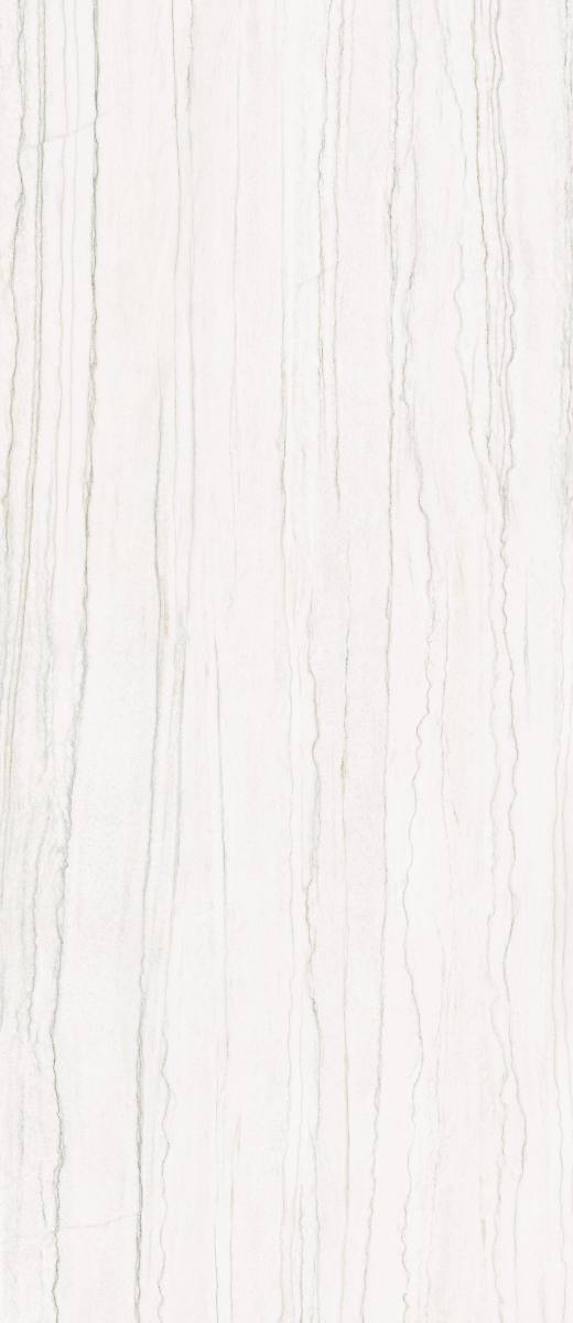 Feinsteinzeug Grossformatplatte in Marmoroptik ABK Sensi Nuance White Macaubas, 120x280 cm, 6 mm, poliert 3D-strukturiert (Lux 3D) – 2