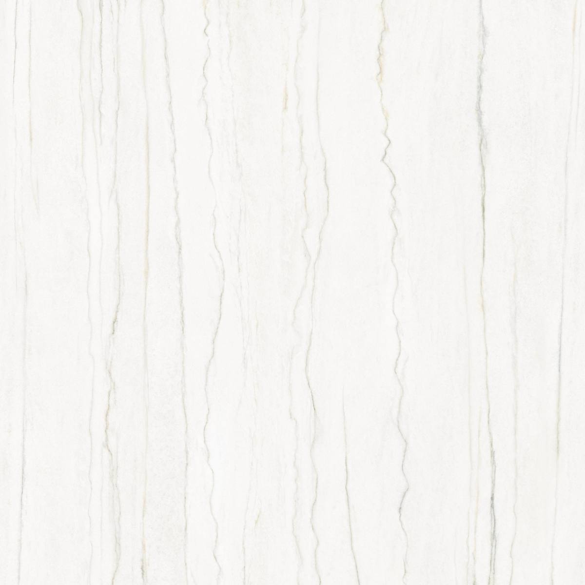 Fliesen in Marmoroptik ABK Sensi Nuance White Macaubas, 120x120 cm, 8,5 mm, natur matt, rutschhemmend R10