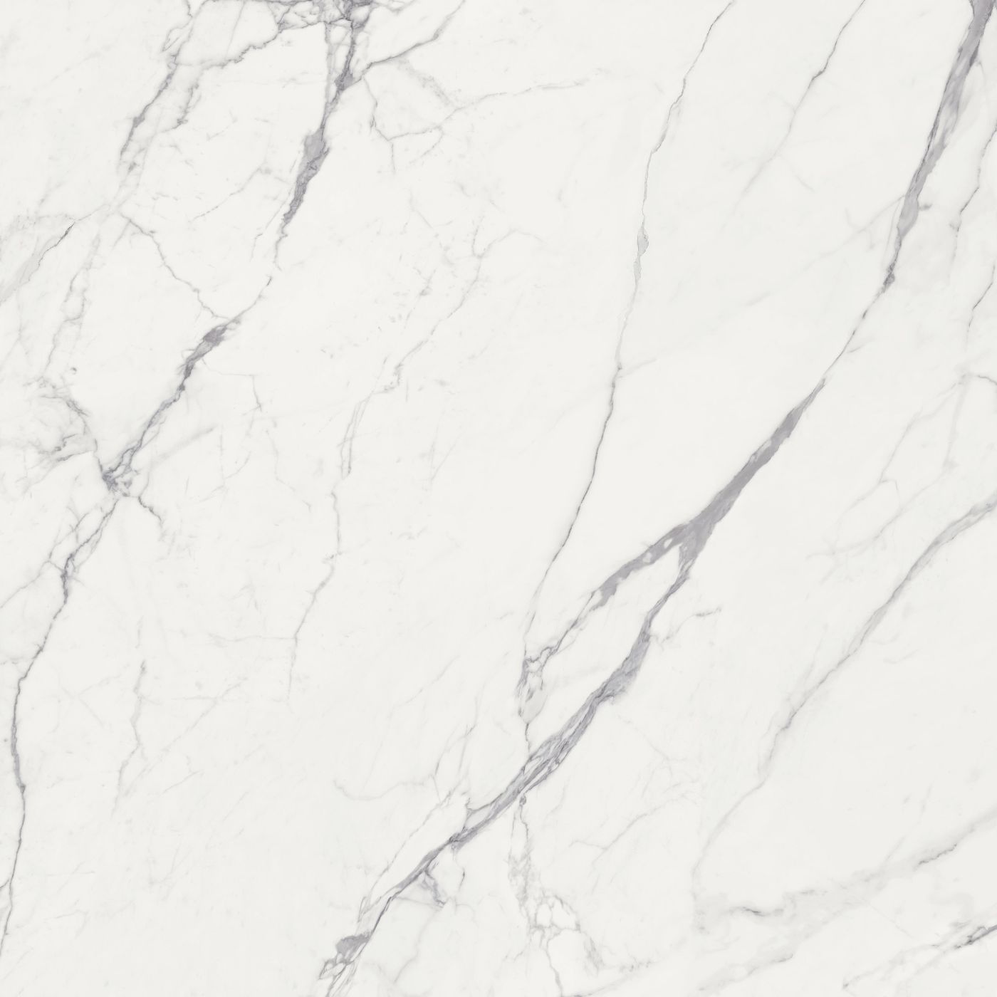 Feinsteinzeug in Marmoroptik ABK Sensi Signoria Statuario Light, 120x120 cm, 8,5 mm, natur matt, rutschhemmend R10