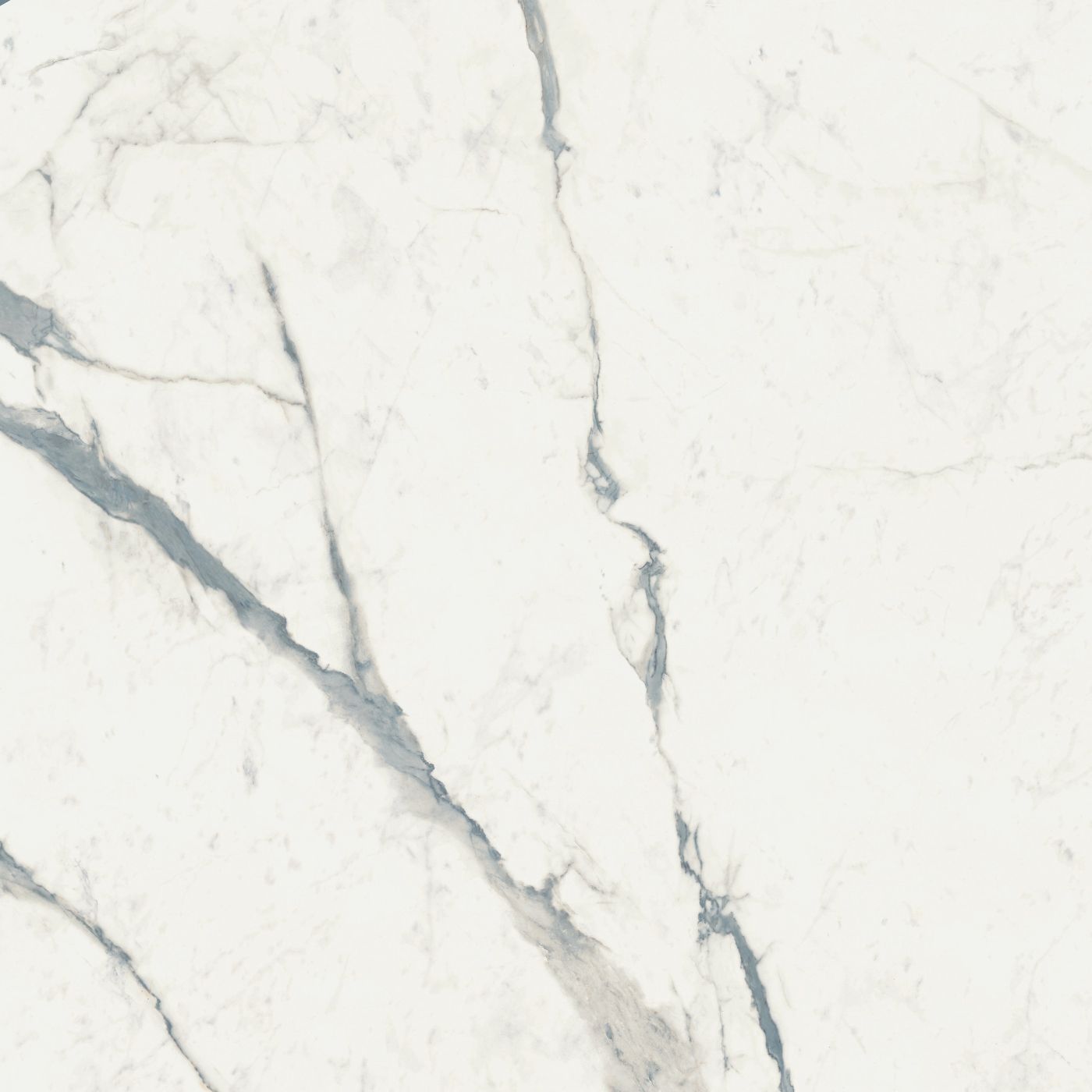 Feinsteinzeug in Marmoroptik ABK Sensi Up Statuario Versilia, 120x120 cm, 8,5 mm, poliert (lux)