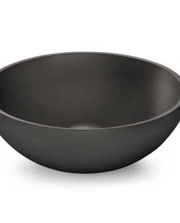 Aufsatzwaschbecken PAA ROUND ON Ø41 cm, Graphite schwarz