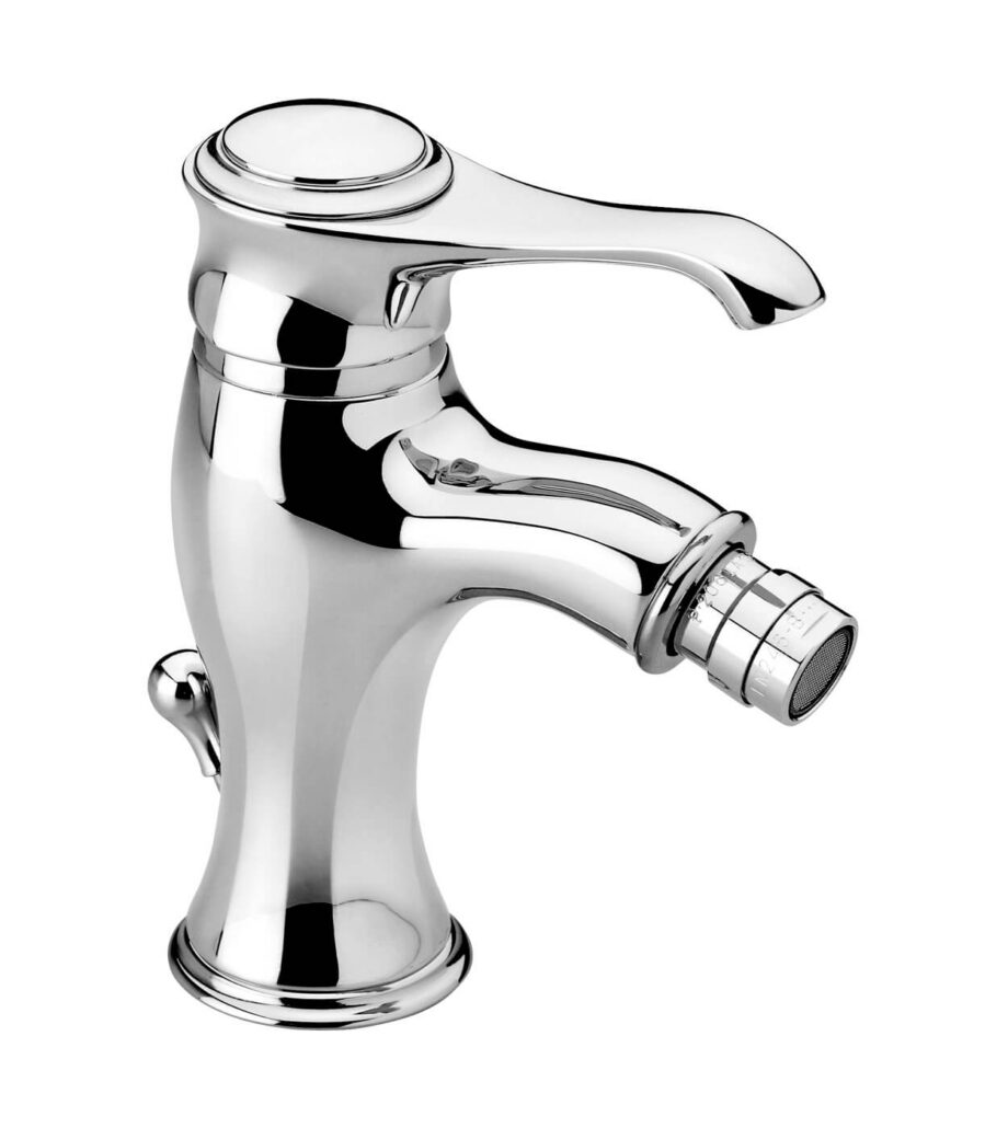 Bidetarmatur Emmevi Tiffany 6004 mit Ablaufgarnitur, Chrom Bidetarmatur Emmevi Tiffany 6004 mit Ablaufgarnitur