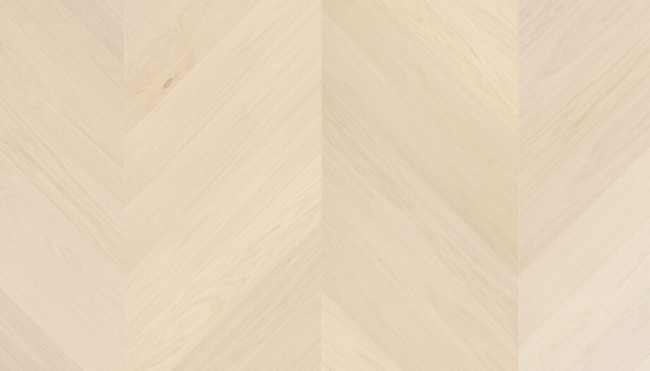 Chevron Parkett Eiche Esta AB Latte extramatt lackiert – Nahaufnahme Chevron Parkett Eiche Esta AB Latte extramatt lackiert – 2