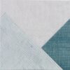 187563-1 Keramik-Wandfliese mit gestreiftem 3D-Relief Dune Stripes Mix Denim, 25x25 cm, 10 mm, Denimblau