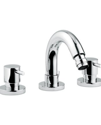 Dreiloch-Bidetarmatur Emmevi Piper 45034 mit Ablaufgarnitur