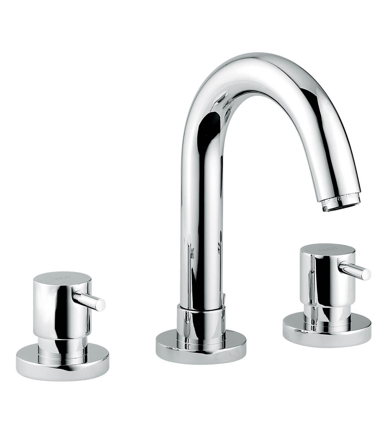 Dreiloch-Waschtischarmatur Emmevi Piper 45033 mit Ablaufgarnitur
