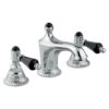 Dreiloch-Waschtischarmatur Emmevi The One Atena 98033 mit Ablaufgarnitur, Chrom, Mit schwarzem Kristall Dreiloch-Waschtischarmatur Emmevi The One Atena 98033 mit Ablaufgarnitur – 3
