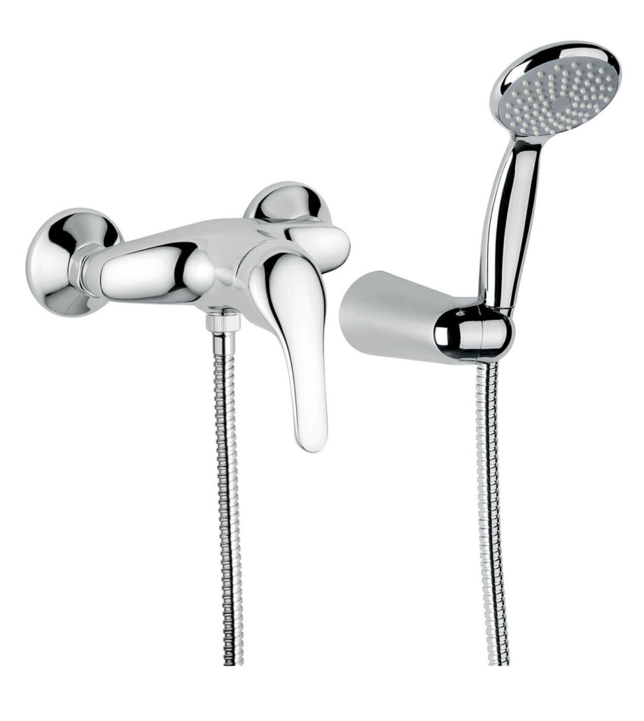 Duscharmatur Emmevi Ambra 9002, Chrom, Armatur + Brauseset Duscharmatur Emmevi Ambra 9002 – 2