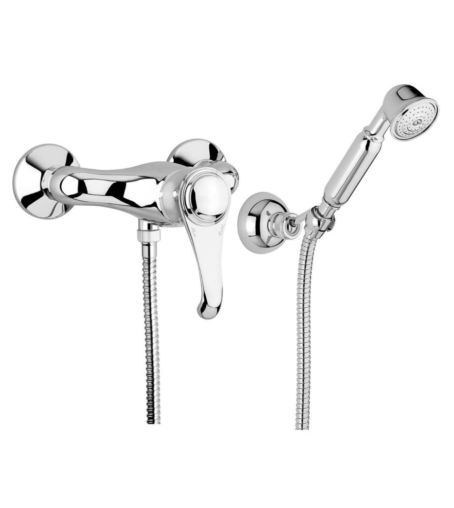 Duscharmatur Emmevi Tiffany 6002, Chrom, Armatur + Brauseset Duscharmatur Emmevi Tiffany 6002 – 2