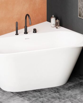 Eckbadewanne PAA DECO CORNER A 160x127 cm, links, Silkstone