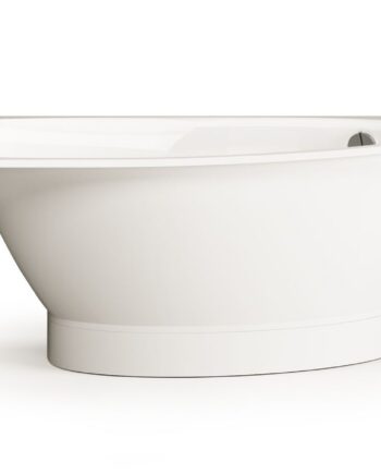 Eckbadewanne PAA TRE 150 D 150x100 cm, rechts, Mineralguss
