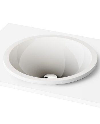 Einbauwaschbecken PAA ROUND IN Ø44 cm, Mineralguss