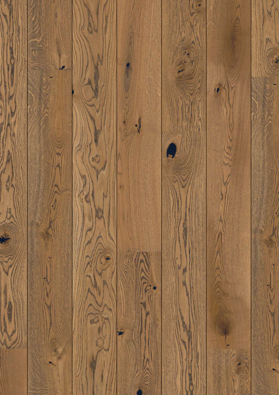 Fertigparkett Bauwerk Casapark Eiche 45 Alamo schwarz gekalkt gebürstet naturgeölt 181mm