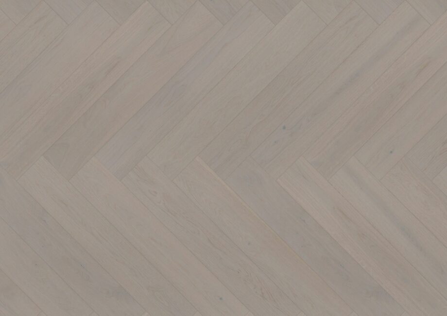 Fischgrätparkett Eiche, ter Hürne, Oak grey, hall, Fischgrätparkett, gebürstet, gefast, extra matt versiegelt