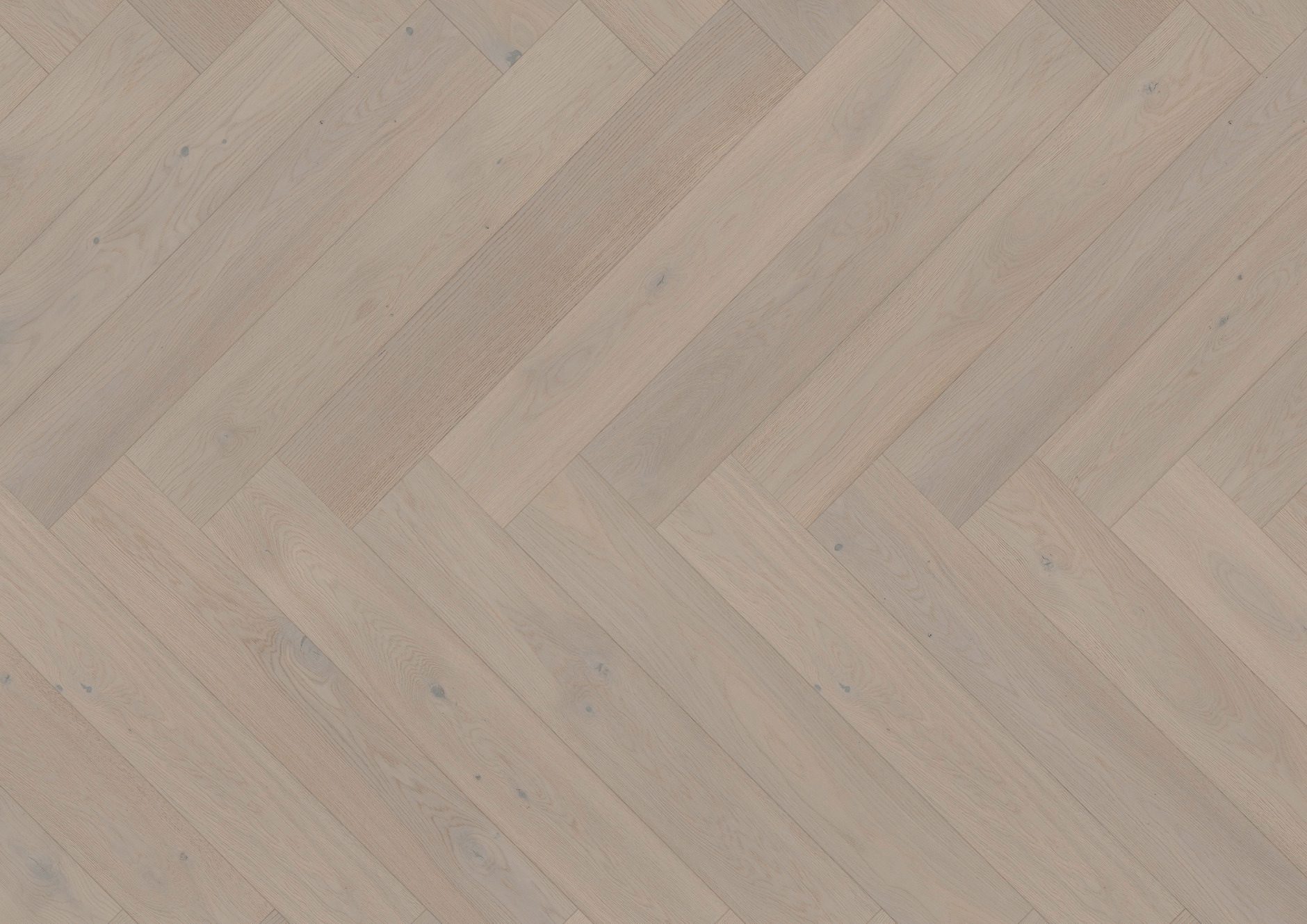 Fischgrätparkett Eiche, ter Hürne, Oak light grey, hellgrau, Fischgrätparkett, gebürstet, gefast, extra matt versiegelt
