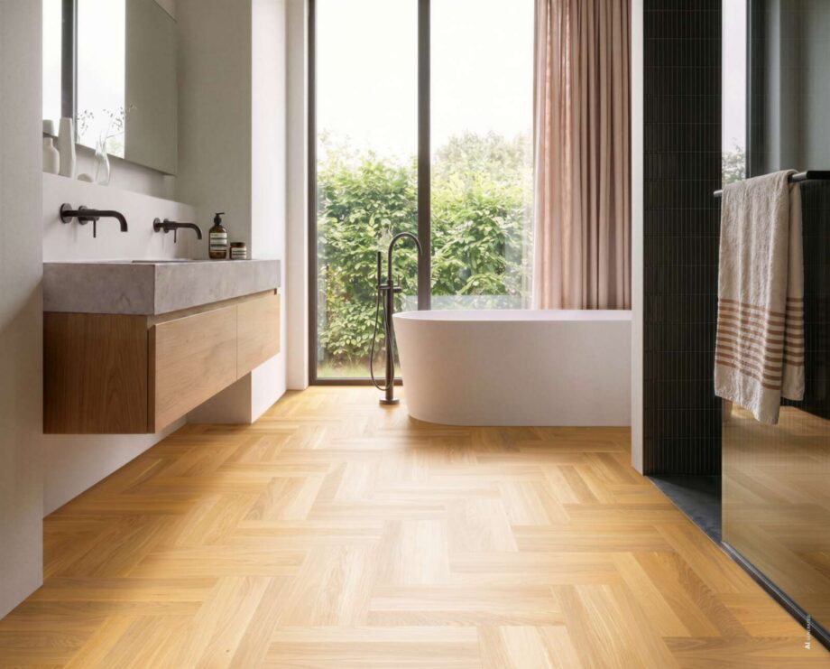 Fischgrät Parkett Bauwerk Monopark Eiche Natur 15 matt versiegelt – Ambiente Fischgrät Parkett Bauwerk Monopark Eiche Natur 15 matt versiegelt – 2