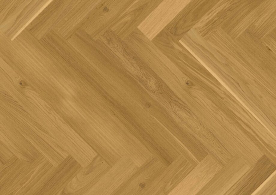 Fischgrätenparkett Bauwerk Cleverpark 900 Eiche Caramello 34 geölt