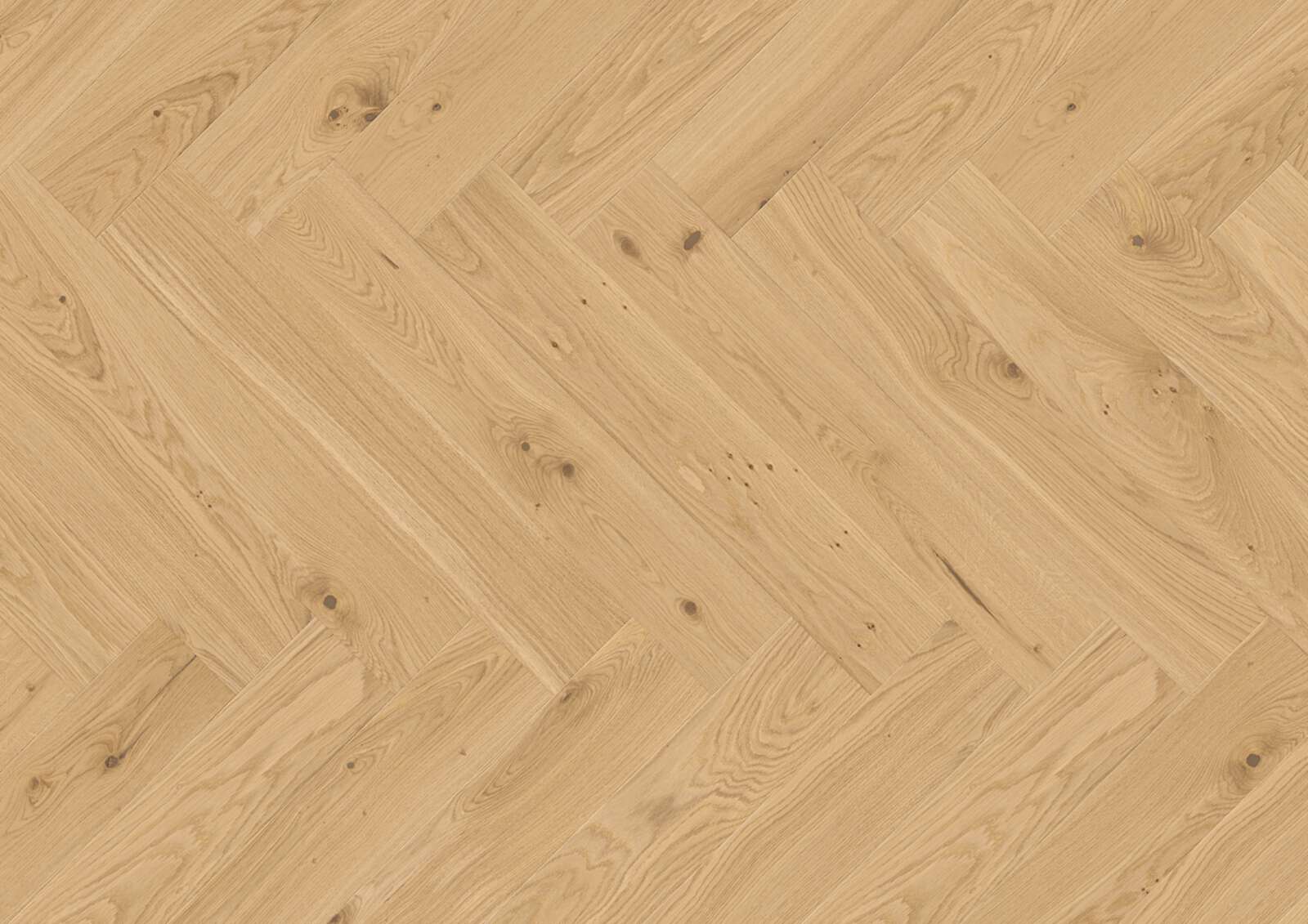 Fischgrätparkett Bauwerk Vectorpark Eiche Crema 35 B-Protect geschliffen
