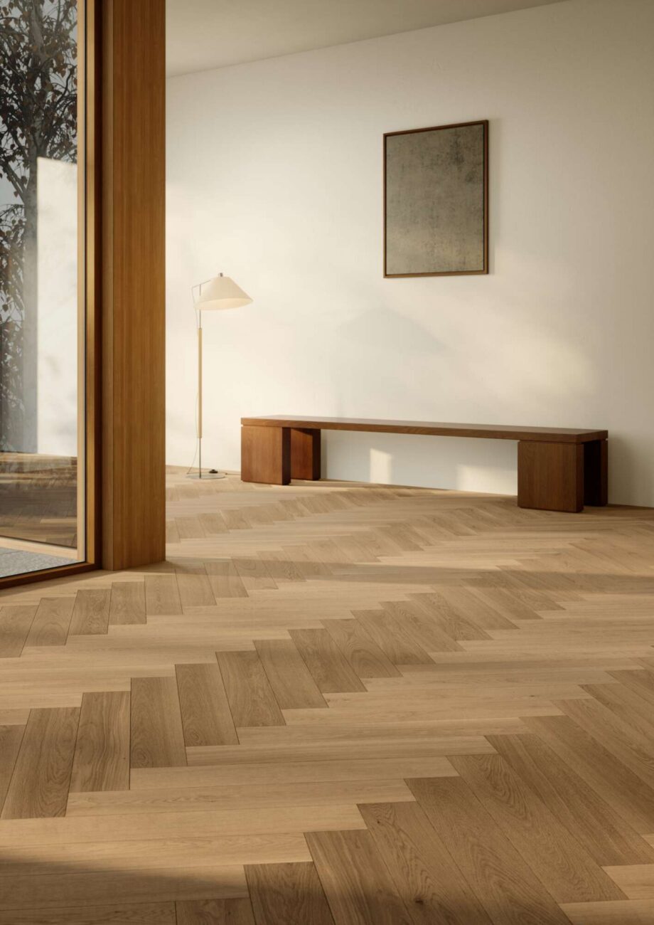 Fischgrätparkett Bauwerk Vectorpark Eiche Natur 14 geölt gebürstet – 2