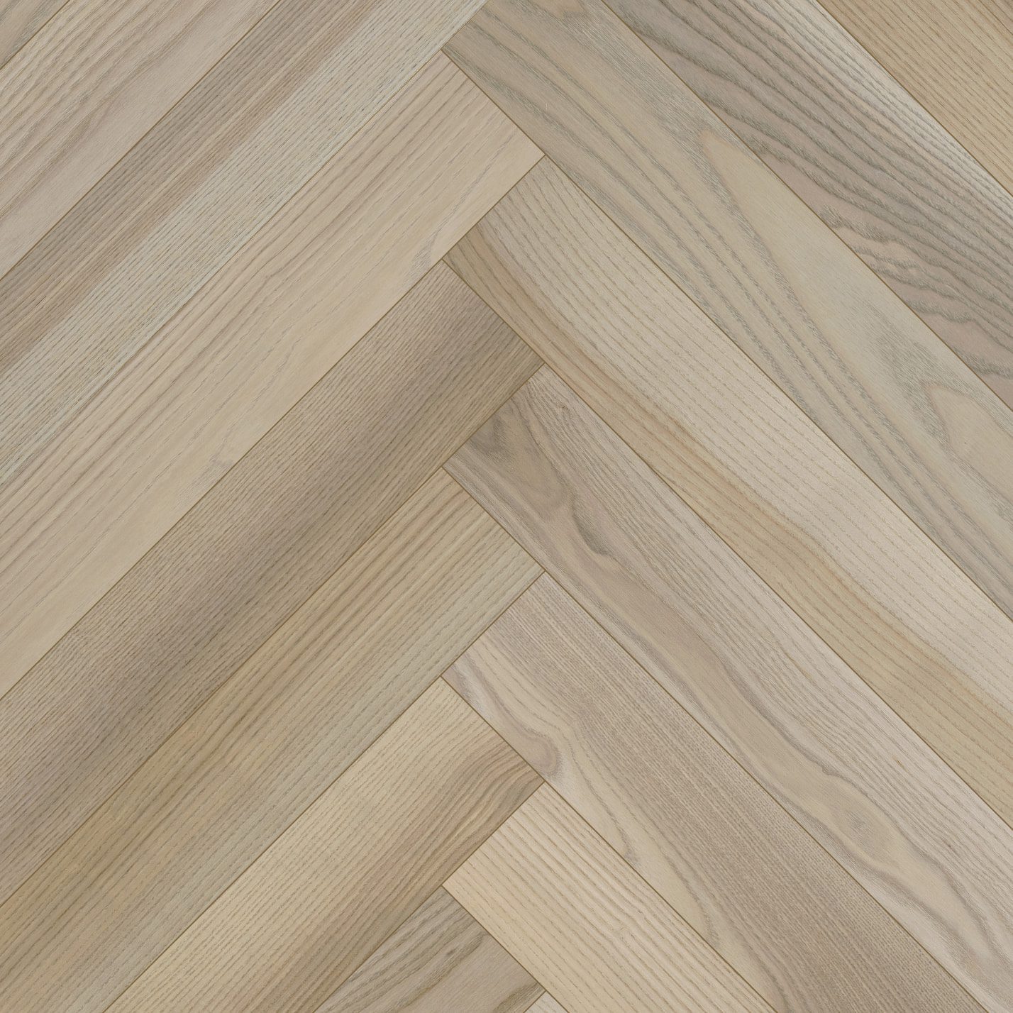 Fischgrätparkett Esche Esta Elegant Sandstone Original 600 mm extramatt lackiert