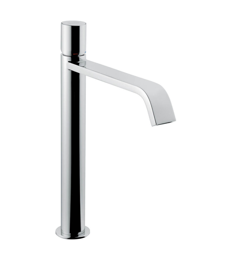 Hohe Waschtischarmatur Emmevi Minù 83006 mit Click-Clack, Chrom, Standardhebel Hohe Waschtischarmatur Emmevi Minù 83006 mit Click-Clack