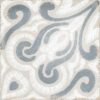 Gemusterte Bodenfliese aus Feinsteinzeug in Zementfliesen-Optik Dune Atlantique Josselin, 20x20 cm, 9 mm, Glaspasten-Relief