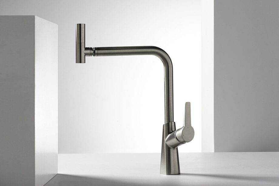 Küchenarmatur Emmevi Nicla 89078ES, hoher L-Auslauf – Ansicht 2 Küchenarmatur Emmevi Nicla 89078ES, hoher L-Auslauf – 2