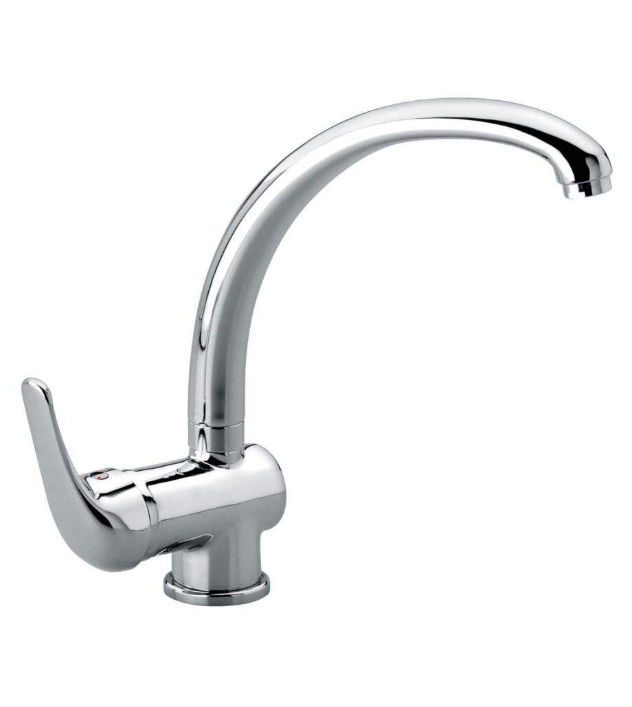Küchenarmatur Emmevi Ambra 9077 mit Schwenkauslauf, Chrom Küchenarmatur Emmevi Ambra 9077 mit Schwenkauslauf