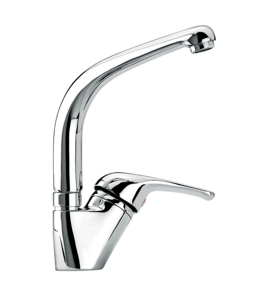 Küchenarmatur Emmevi Ambra 9086 mit Schwenkauslauf, Chrom Küchenarmatur Emmevi Ambra 9086 mit Schwenkauslauf