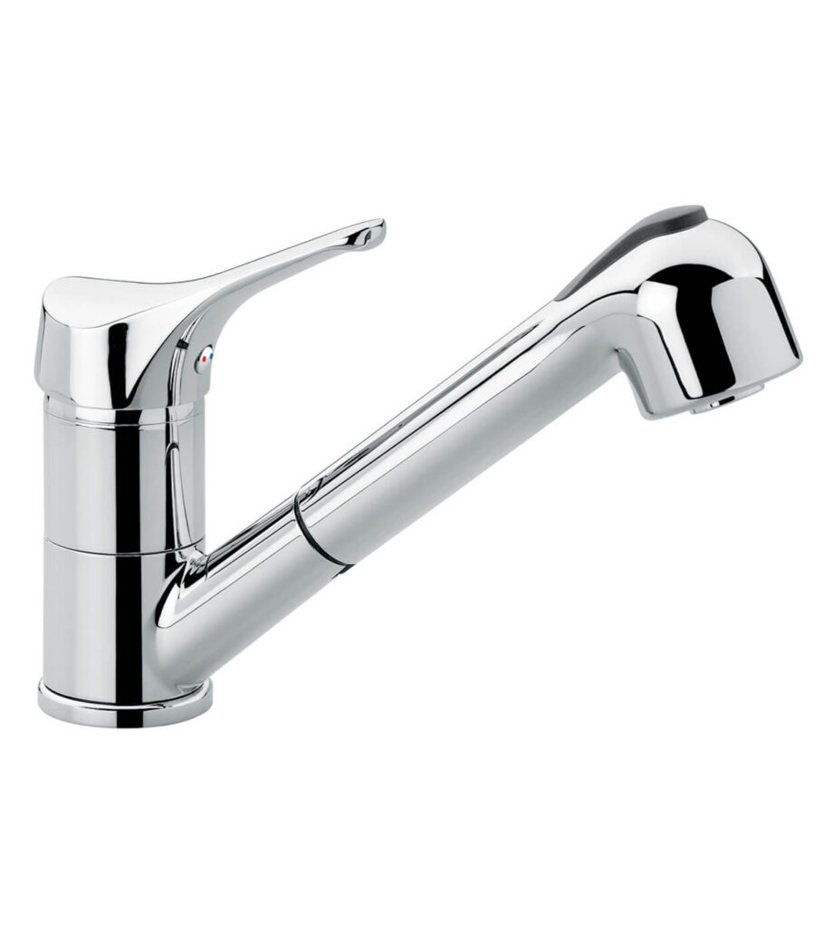 Küchenarmatur Emmevi Zeus 3065ZND mit Ausziehbrause, Niederdruck, Chrom Küchenarmatur Emmevi Zeus 3065ZND mit Ausziehbrause, Niederdruck