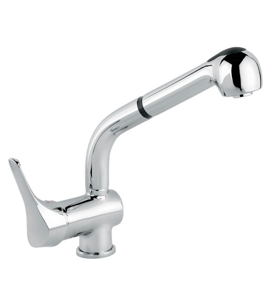 Küchenarmatur Emmevi Zeus 3066Z mit Ausziehbrause, Chrom Küchenarmatur Emmevi Zeus 3066Z mit Ausziehbrause