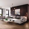 Landhausdiele Nussbaum Esta City extramatt lackiert – Nahaufnahme Landhausdiele Nussbaum Esta City extramatt lackiert – 2