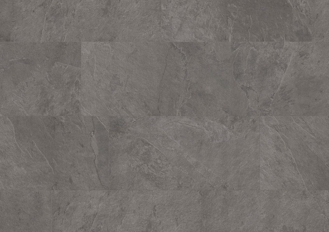 LVT Vinylboden Quick-Step, Ambient Click Plus, Grau Slate Fliese, gefast