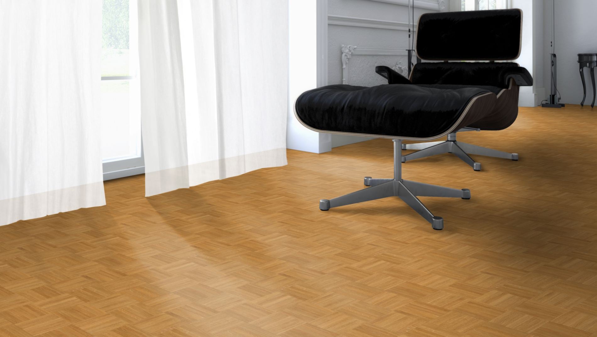 Mosaikparkett Eiche Exquisit, Würfel, roh, 8 x 22,86 x 160 mm – 2