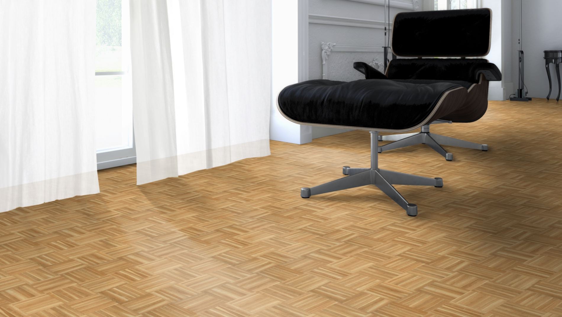 Mosaikparkett Eiche Gestreift, Würfel, roh, 8 x 22,86 x 160 mm – 2