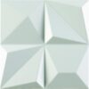 187346-1 3D reljeefiga keraamiline seinaplaat Dune Multishapes White, 25x25 cm, 9 mm, valge