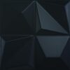 187347-1 3D reljeefiga keraamiline seinaplaat Dune Multishapes Black, 25x25 cm, 9 mm, must