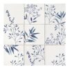 Käsitsi maalitud mustriga keraamiline seinaplaat Dune Tabarca Olivia Azul – interjöör Handbemalte gemusterte Keramik-Wandfliese Dune Tabarca Olivia Azul, 15x15 cm, 9 mm, Blau – 2