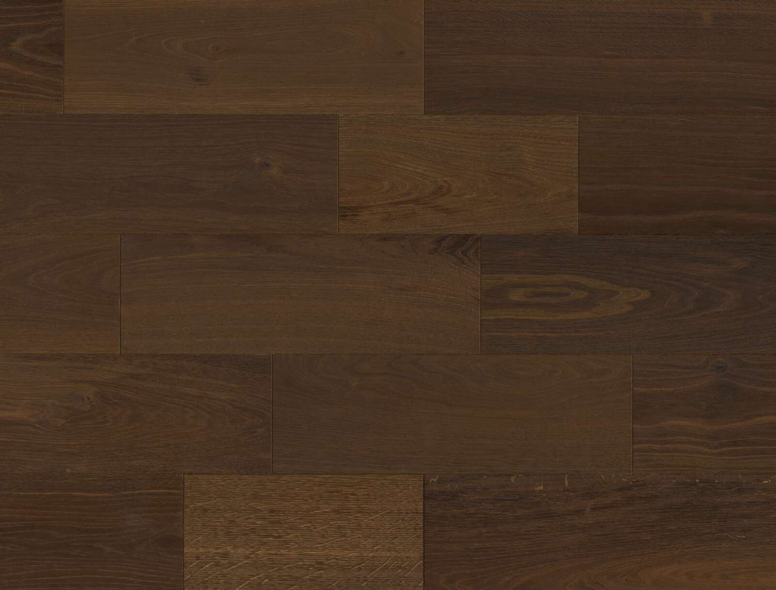 Parkett Bauwerk Formpark Mini 380 Eiche geräuchert 14 geölt tief gebürstet