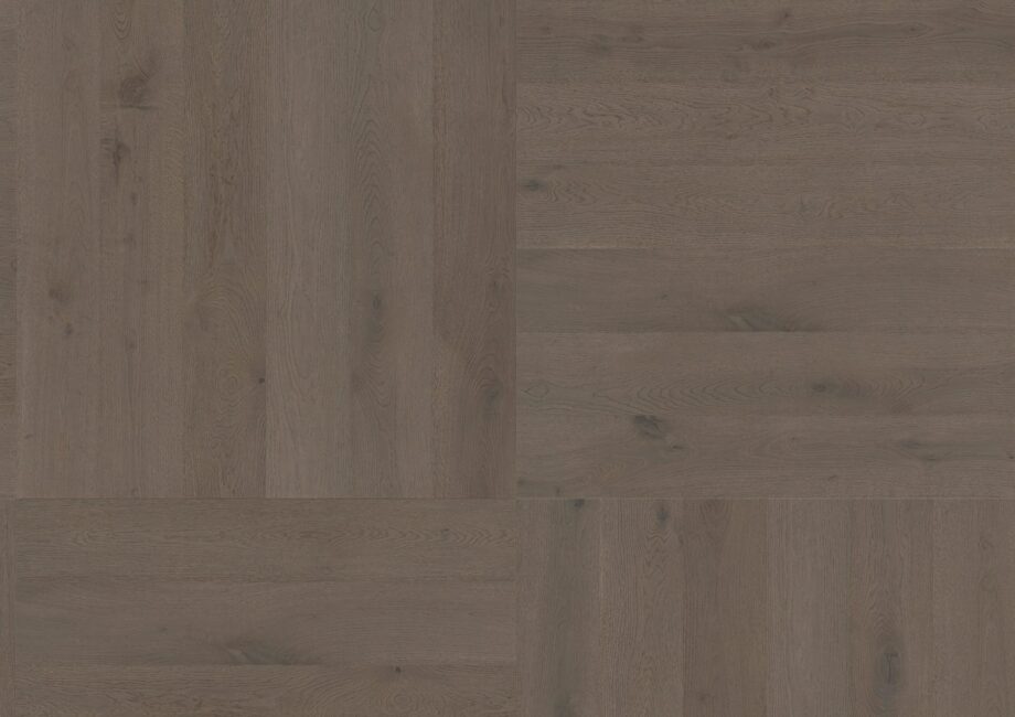 Parkett ter Hürne Eiche basalt brown, gebürstet, gefast, besonders matter Lack