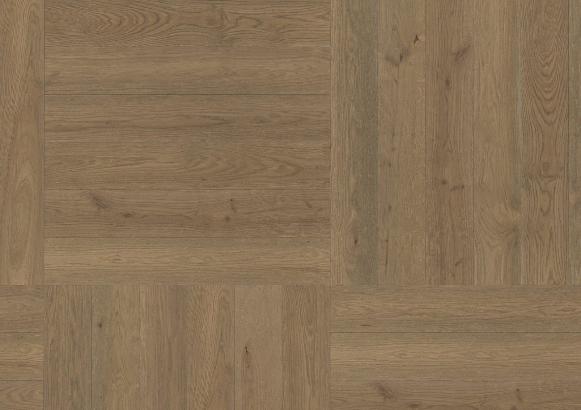 Parkett ter Hürne Eiche terra brown, gebürstet, gefast, Naturöl